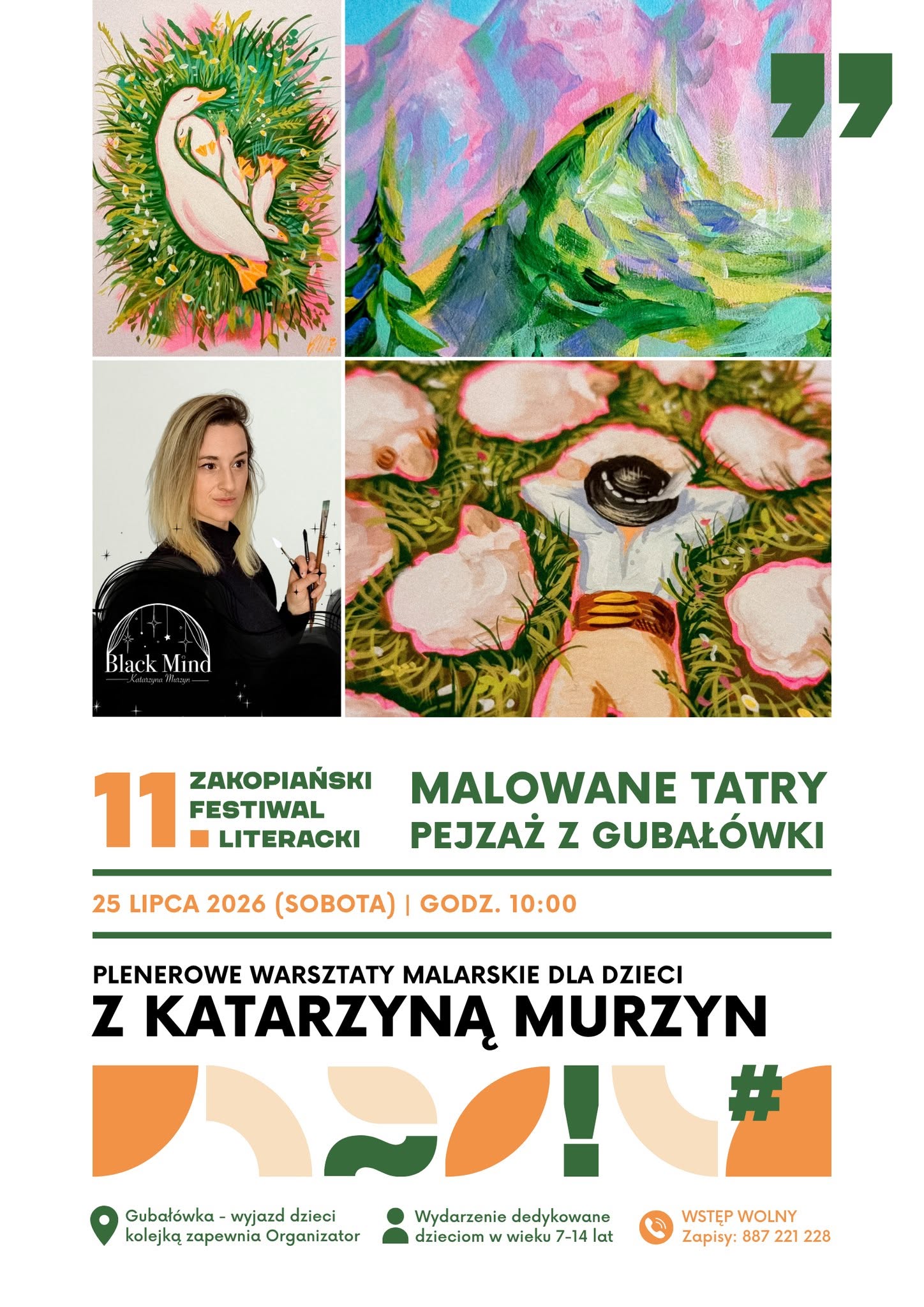 Góry, pędzle i wyobraźnia – zapraszamy na warsztaty z Katarzyną Murzyn