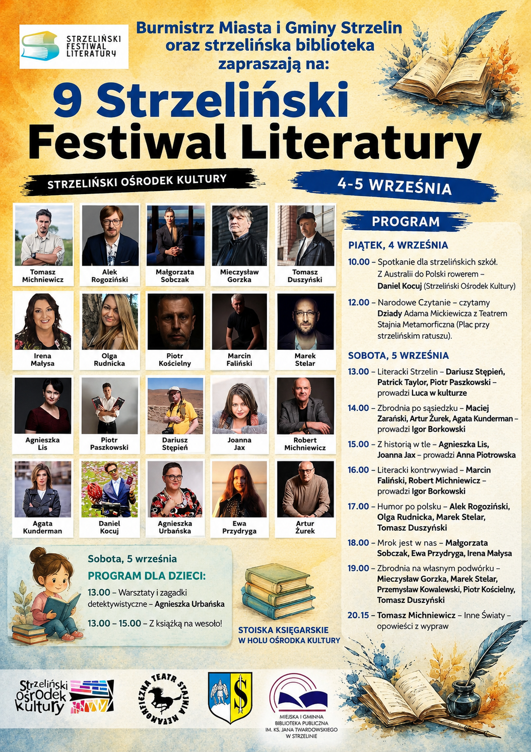 Mroczne historie i literackie emocje – zapraszamy na 9. Strzeliński Festiwal Literatury