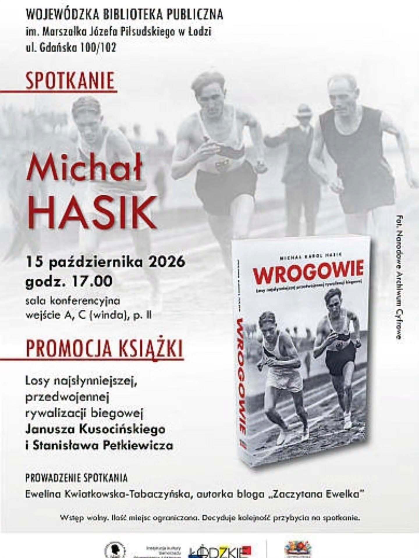 Kusociński, Petkiewicz i ich walka o zwycięstwo – spotkanie z Michałem Hasikiem