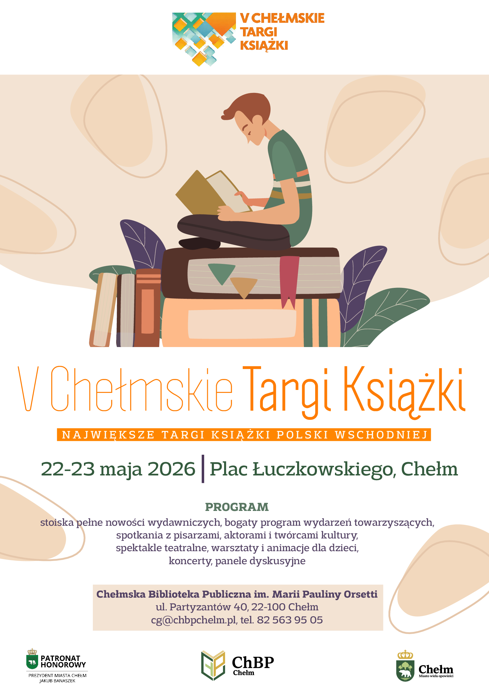 V Chełmskie Targi Książki 2026 - plenerowo
