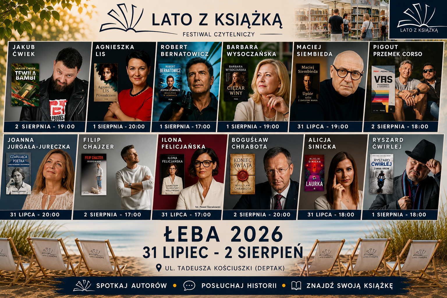 Lato z Książką – nadmorskie święto literatury w Łebie