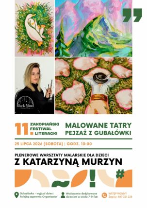 Zdjęcie spotkania: Góry, pędzle i wyobraźnia – zapraszamy na warsztaty z Katarzyną Murzyn