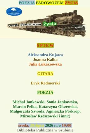 Zdjęcie spotkania: „Poezja, która rusza z miejsca” – wieczór liryczny w szubińskiej bibliotece